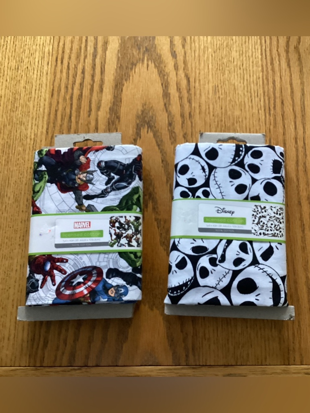 Disney Marvel and Nightmare Before Christmas Cotton Prints